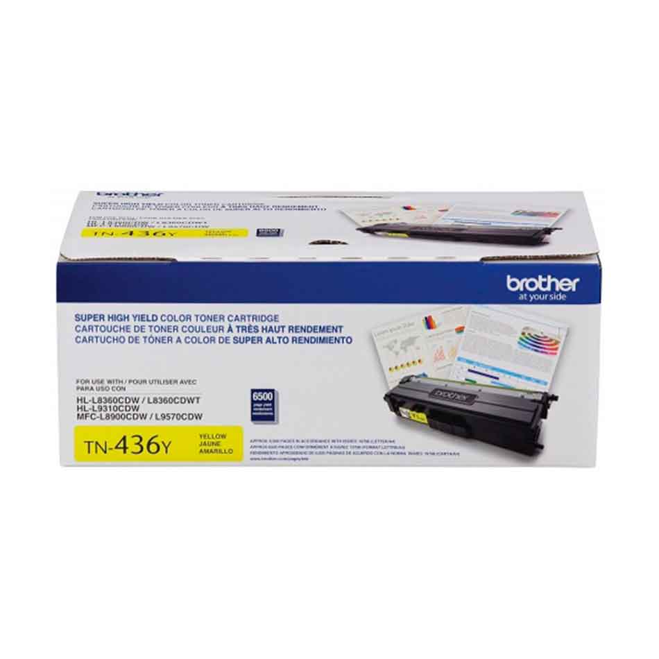 Tóner TN436Y Amarillo marca Brother para modelos MFCL9570CDW HLL9310CDW