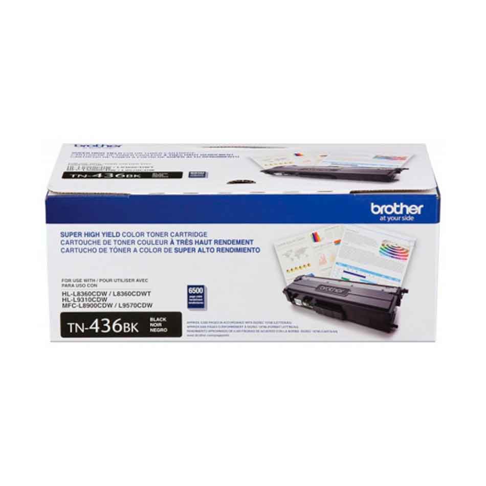 Tóner Negro TN436BK marca Brother para modelos MFCL9570CDW HLL9310CDW