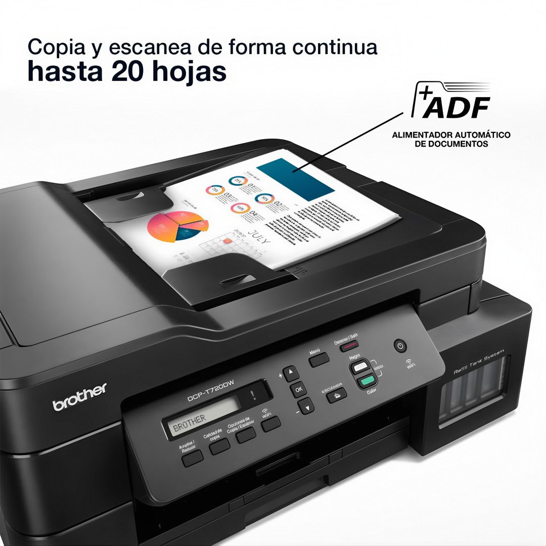 Impresora multifunción a color Brother InkBenefit Tank DCP-T720DW