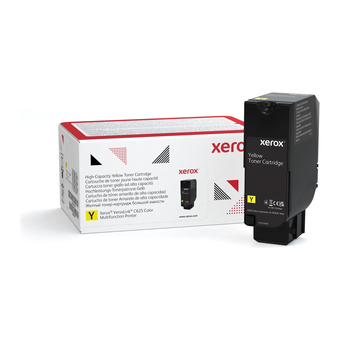 Tóner Amarillo marca Xerox para modelos Xerox Versalink C625_DN para 16000 impresiones